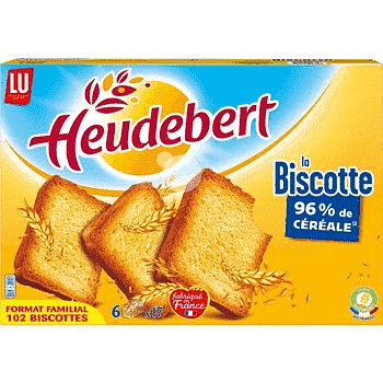 Heudebert Biscottes briochee 2x16 - 290g, Mon Panier Latin