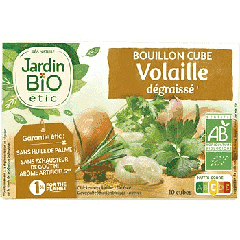 Jardin Bio Bouillon Cube Volaille Degraisse x8 100g