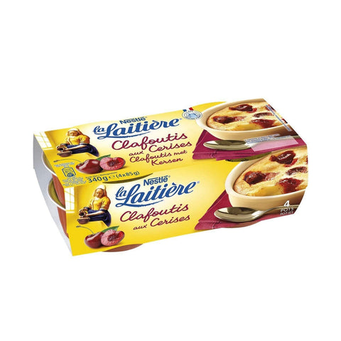 La Laitiere Dessert Clafoutis Aux Cerises Les 4 Pots De 85 G Mon Panier Latin