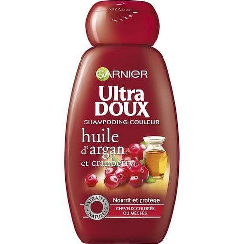 Ultra Doux Shampooing huile d'argan & cranberry cheveux colores 250ml