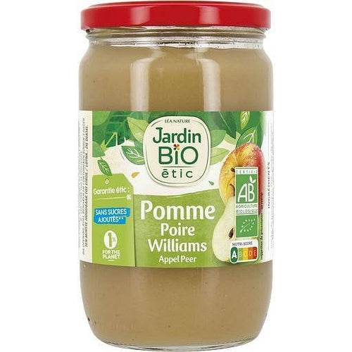 Jardin Bio Dessert pomme poire williams sans sucres ajoutes