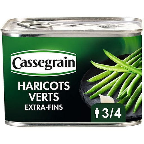 Cassegrain Haricots verts extra-fins selection cueillis et ranges main 390g