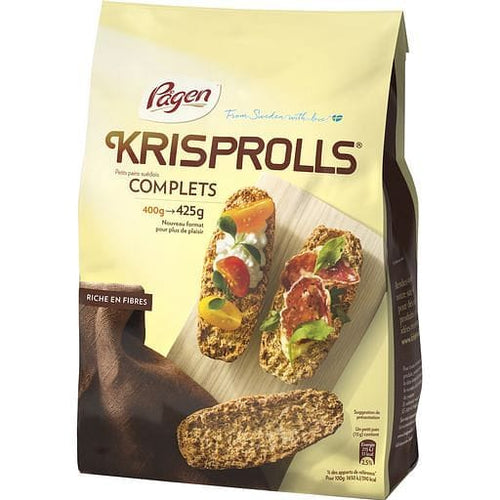 Krisprolls Petits pains suedois au ble complet 425g