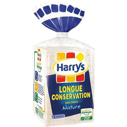 Harrys Pain de mie Nature Sans Croute Longue Conservation 500g