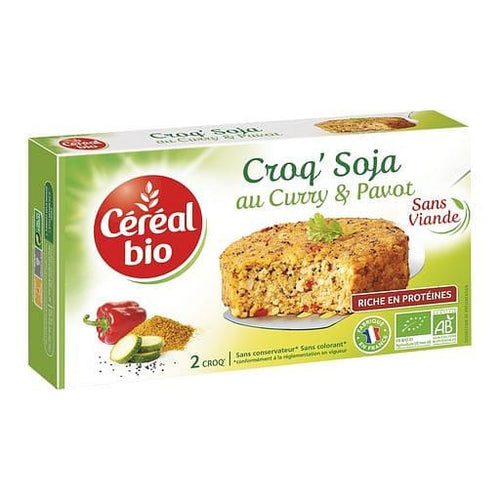 Cereal Bio Croq' soja curry et pavot sans viande sans conservateur 2x100g