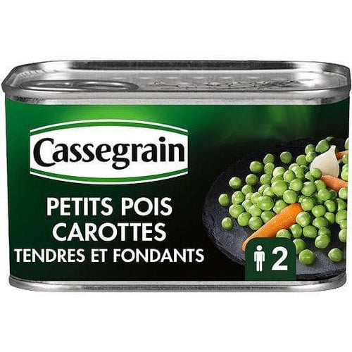 Cassegrain Petits pois carottes selection tendres et fondants 265g