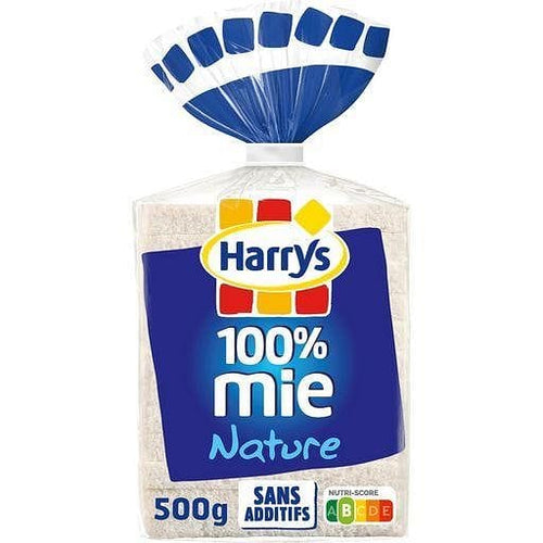 Harrys Pain de mie nature sans huile de palme sans croute 500g