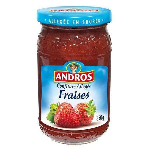 Andros Confiture fraises allegee en sucres 350g