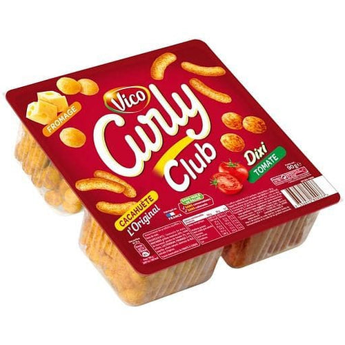 Curly Club assortiment de biscuits souffles aperitifs 90g