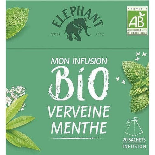 Elephant Infusion bio verveine et menthe 20 sachets 30g