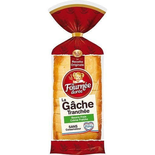 La Fournee Doree Gache tranchee au beurre frais et a la creme fraiche 500g