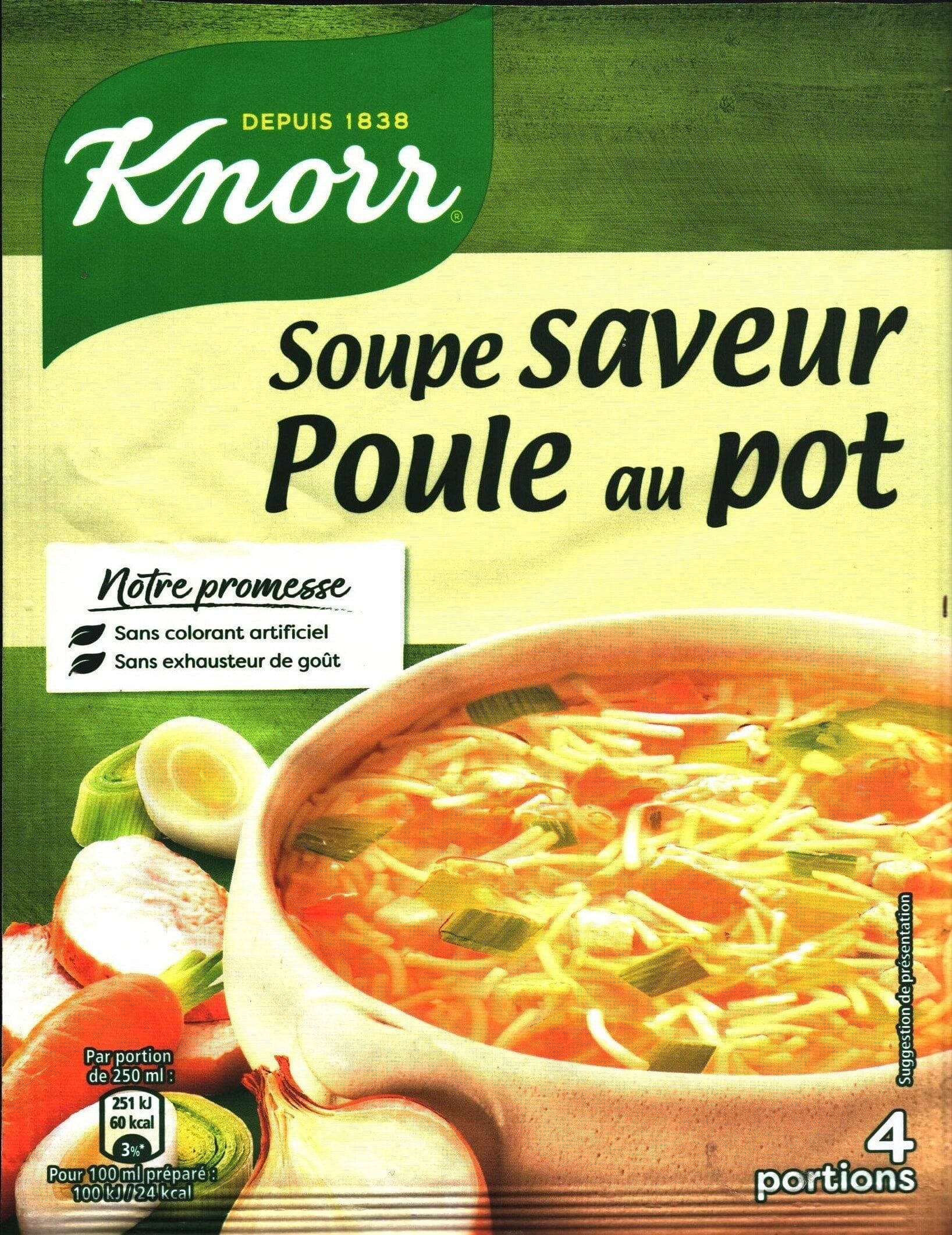 KNorr Dehydrated chicken soup with vegetables – Mon Panier Latin