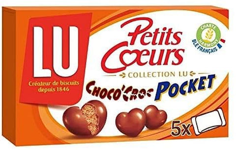 Lu Biscuits Feuilletés Chocolat Petits Cœurs La Boite De 125 G - DRH MARKET  Sarl