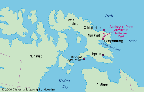 Map Locator Guide - Nunavut