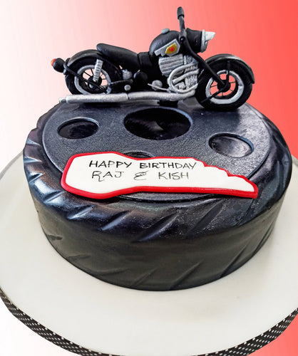 Overloaded Biker Topper Cake - Ovenfresh