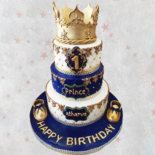 King With Crown Birthday Cake-Lahores Best Cake Style in Lahore