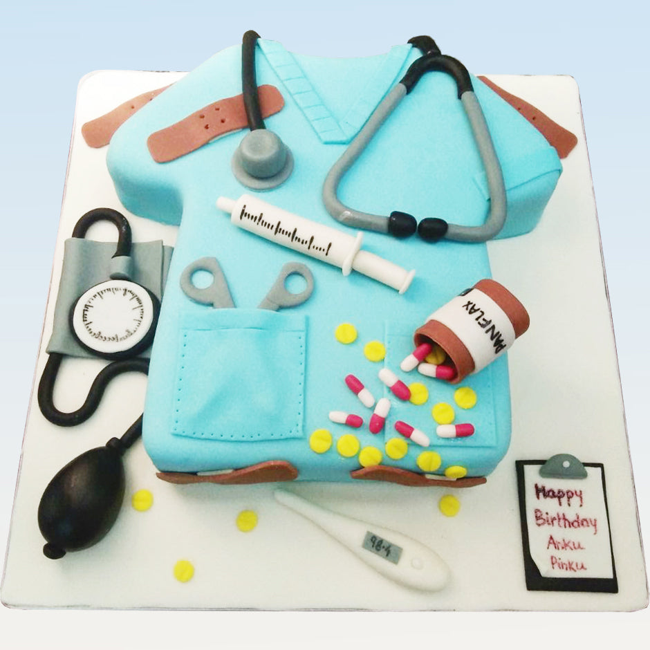 Doctor Theme Cake - Blue