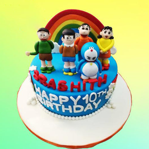 Doraemon Theme Cream Cake - Online flowers delivery to moradabad