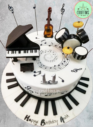 Musical Singer Theme Cake