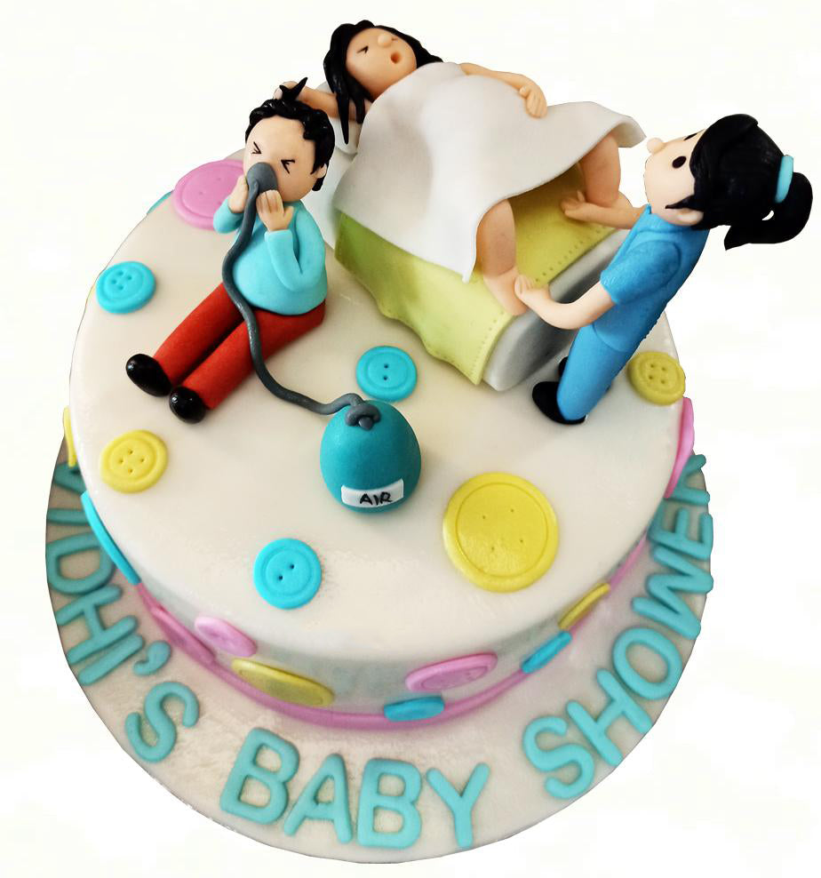Nervous Dad - Baby Shower Theme Cake