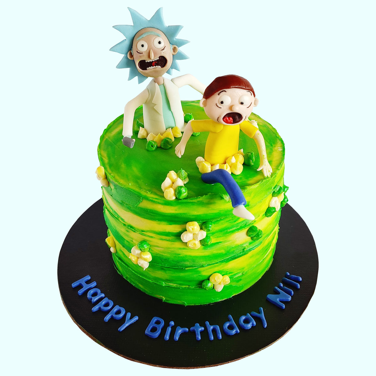 Rick and Morty TV Show Theme Cake