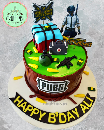 PUBG Cake - Bakers Talent - Exotic Desserts, Customized Cakes, Macarons,  Cupcakes