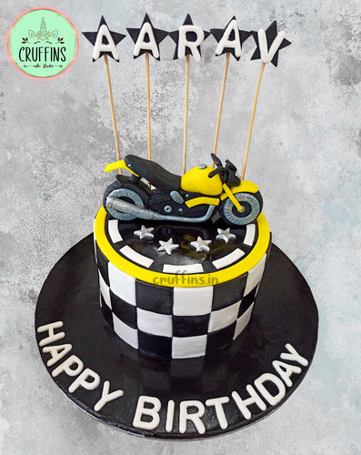 KTM Theme Cake | Motorcycle Inspired Birthday Cake