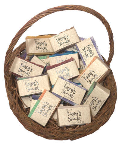 Soaps with custom labels