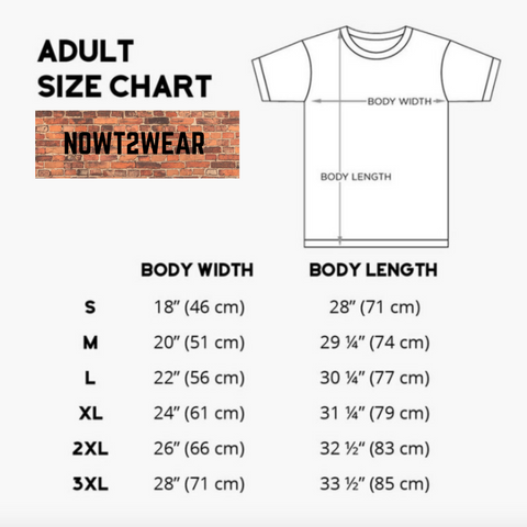 Size Guide – nowt2wear