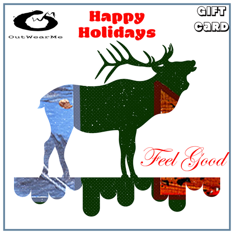 Happy Holidays Gift Card and Holidays Saving