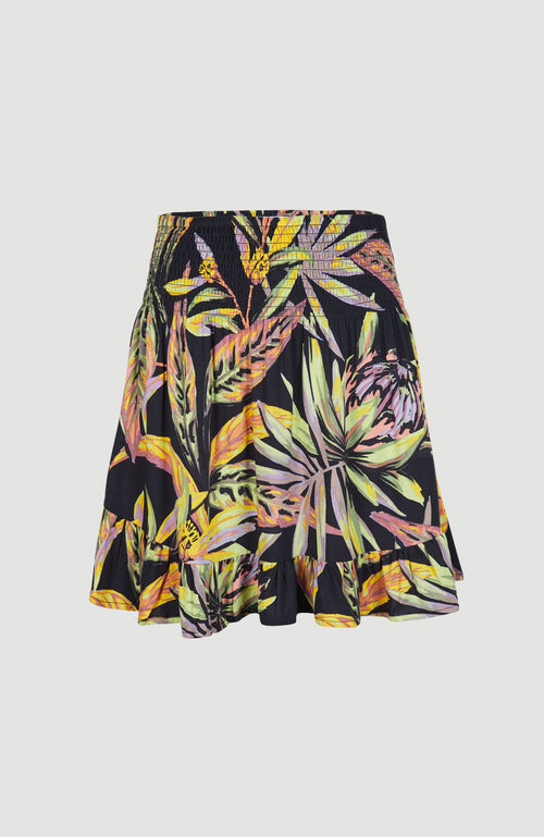 Smocked Tropical Skirt | Lilia Black O\'Neill Flower –