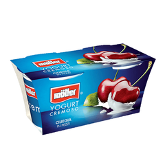 Yogurt Müller alla ciliegia cremoso intero a pezzi 2 x gr.125 –