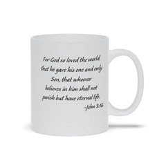 John 3:16 Bible Verse Coffee Mug