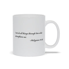 Philippians 4:13 Bible Verse Coffee Mug