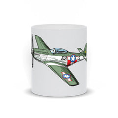 American P51 Fighter Plan Coffee Mug