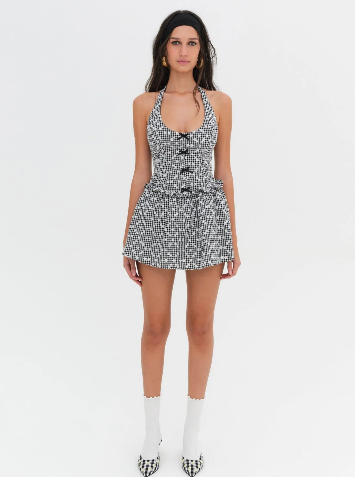 Janice Halter Mini Dress