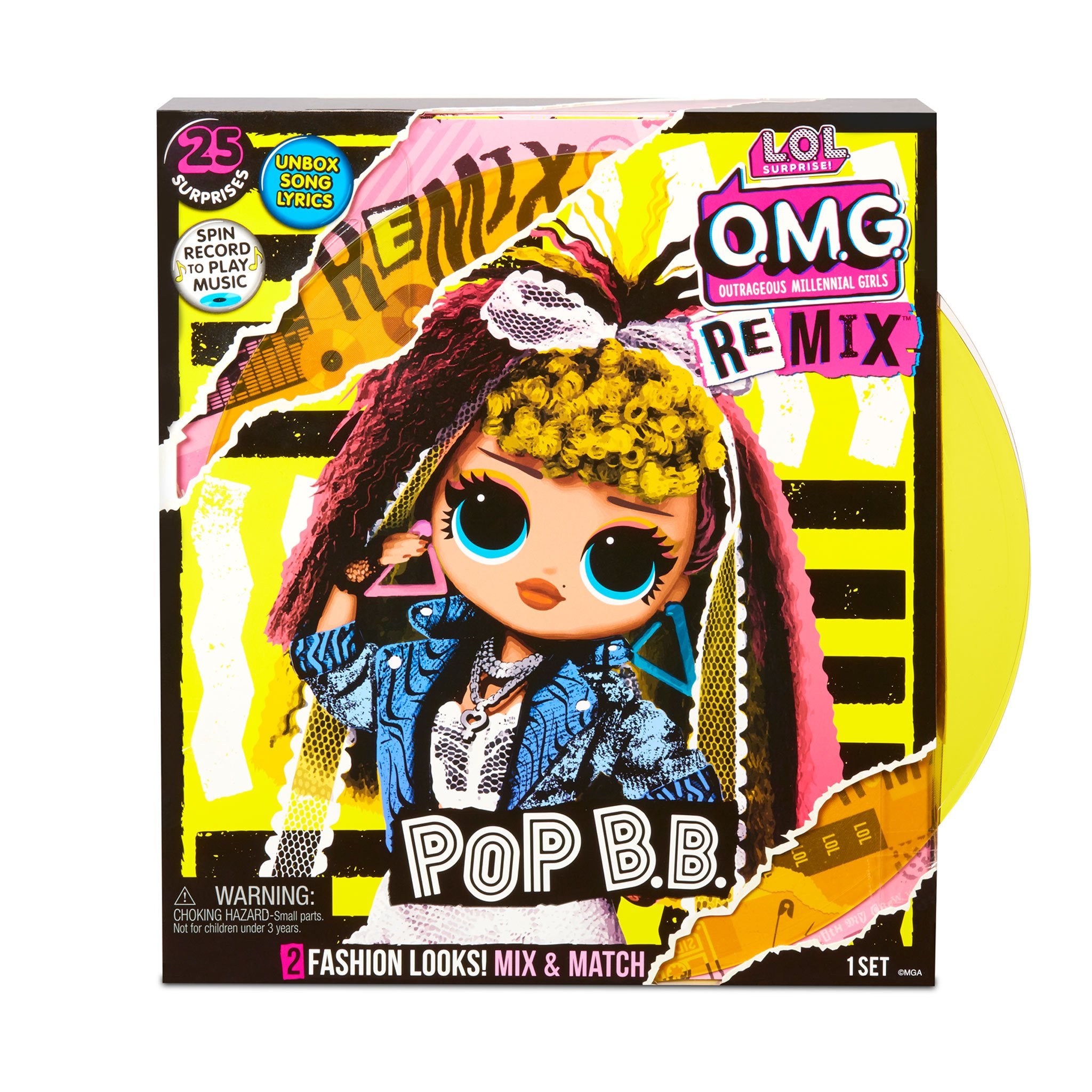 L.O.L. Surprise! O.M.G. Remix Pop B.B. Fashion Doll - 25 Surprises with Music - LOL Surprise Kids product image