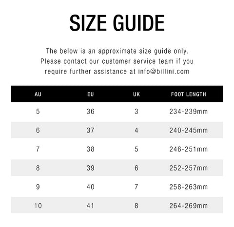 truffle collection size chart