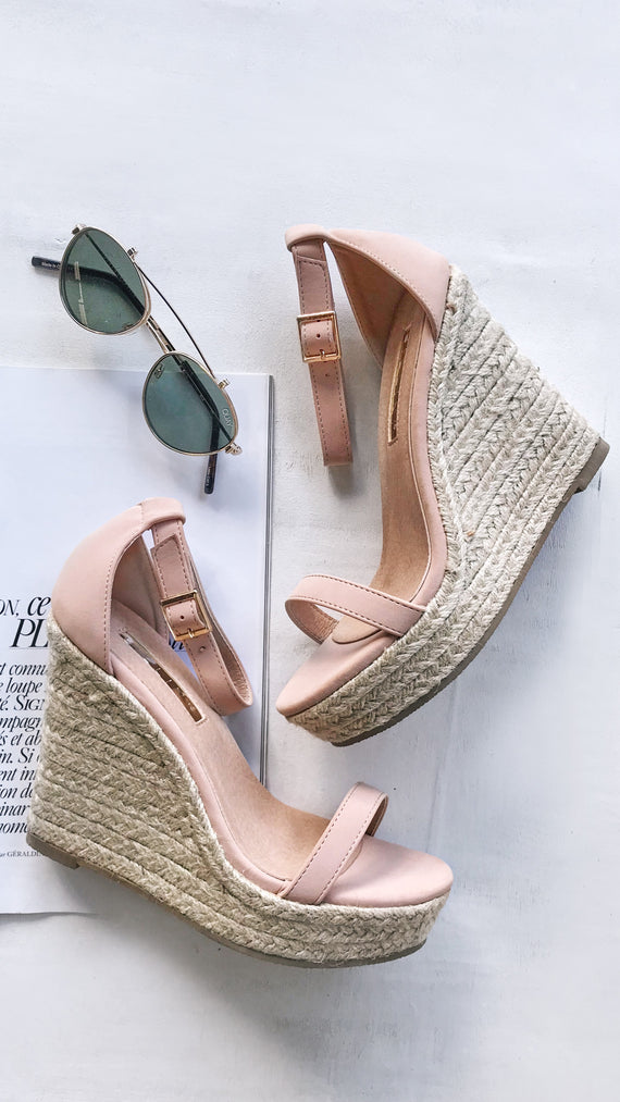 nude wedges australia