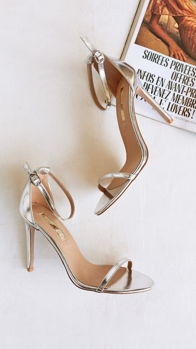 Timeless Heel - Silver Metallic