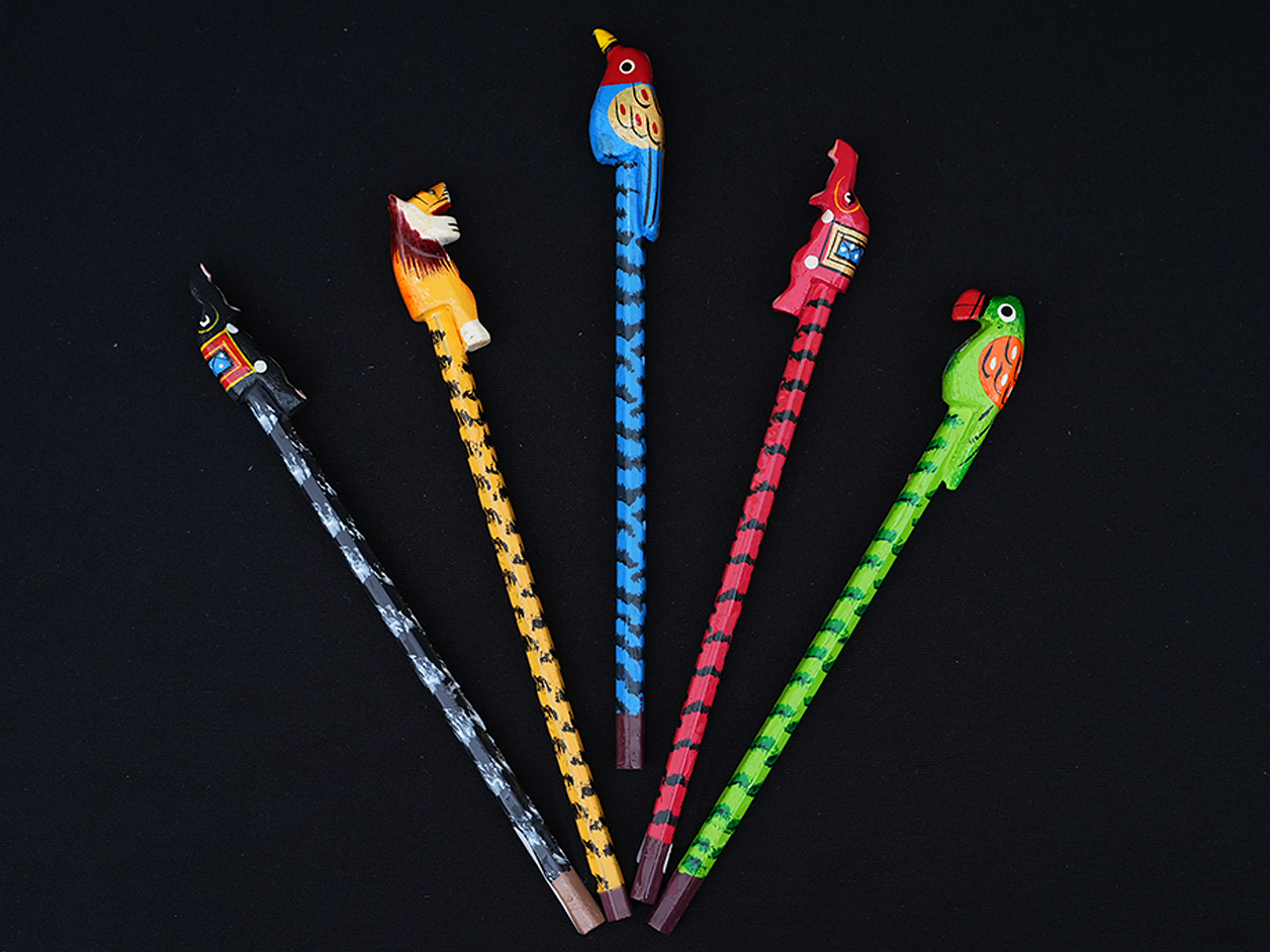  Set Of 5 Wooden Pencil For Kids 