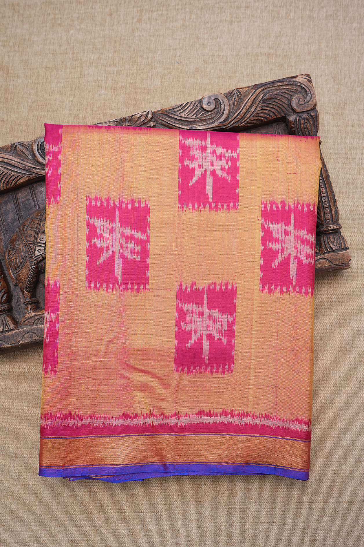  Allover Design Dual Tone Patola Silk Saree 