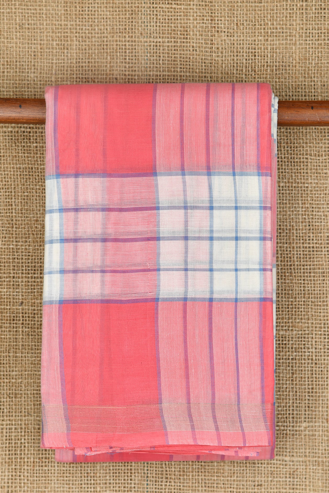  Pastel Color Stripes Kanchi Cotton Saree 