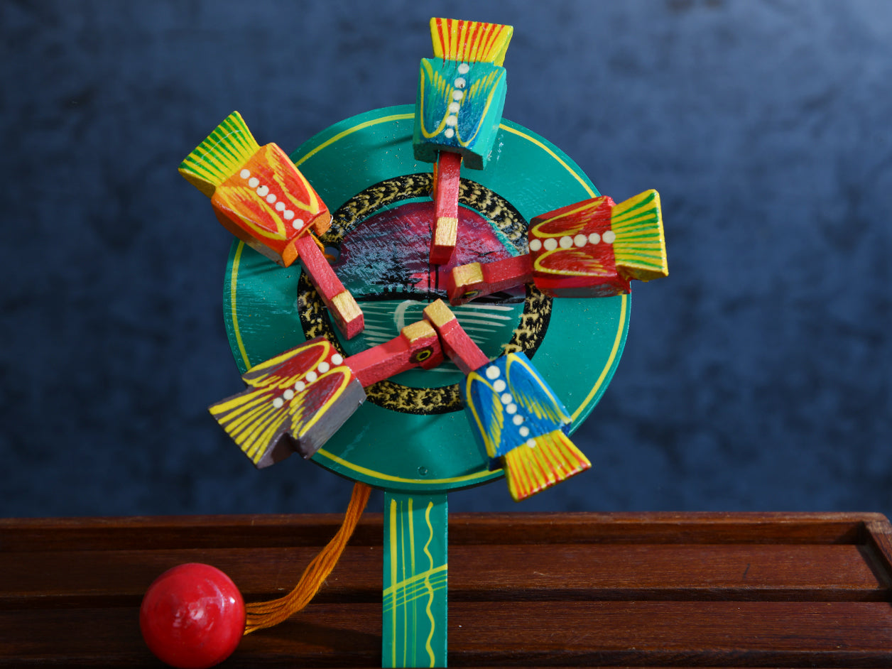  Channa Patna Wooden Bird Children Playing Toy 