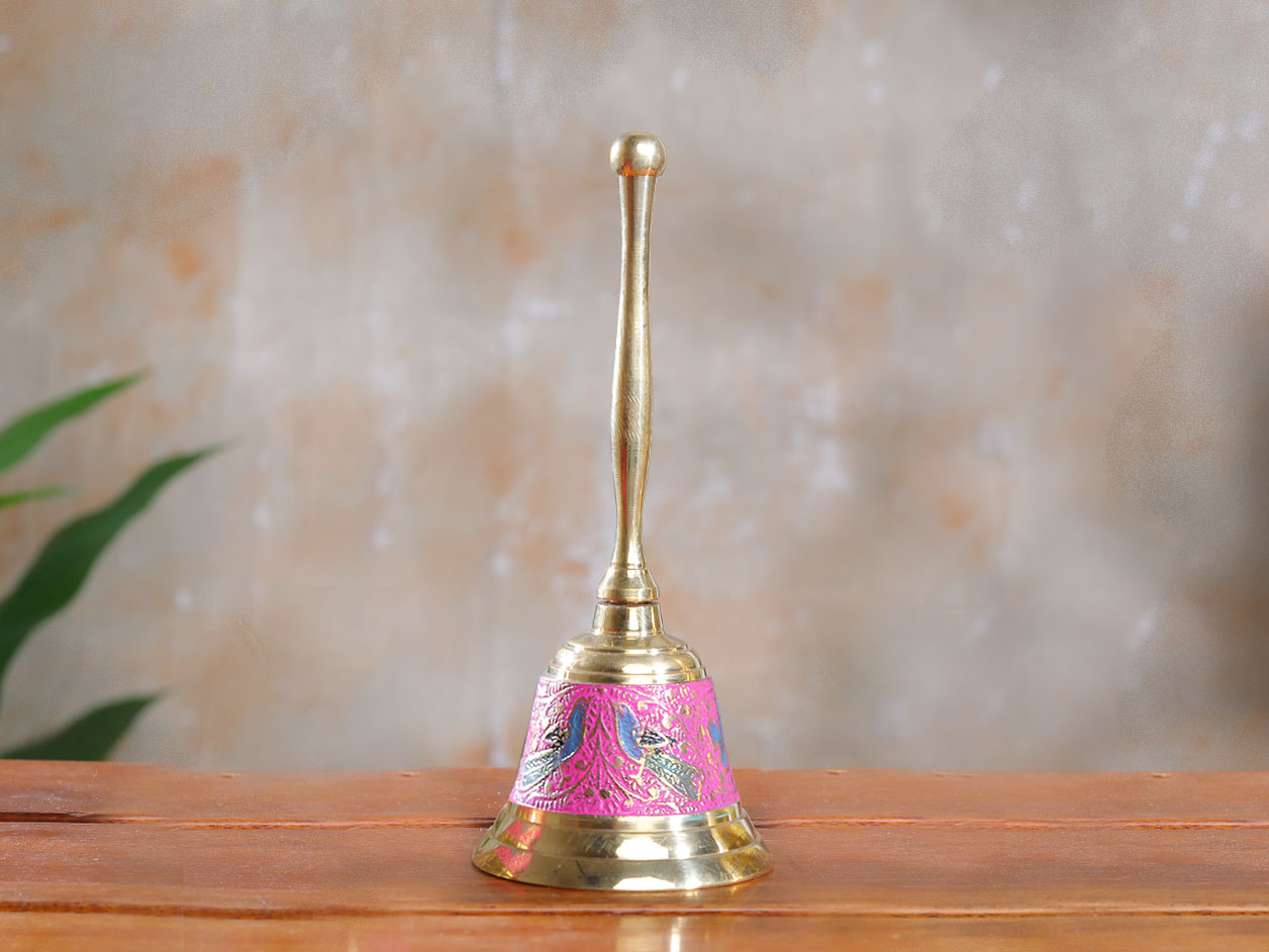  Enamel Painted Brass Bell 