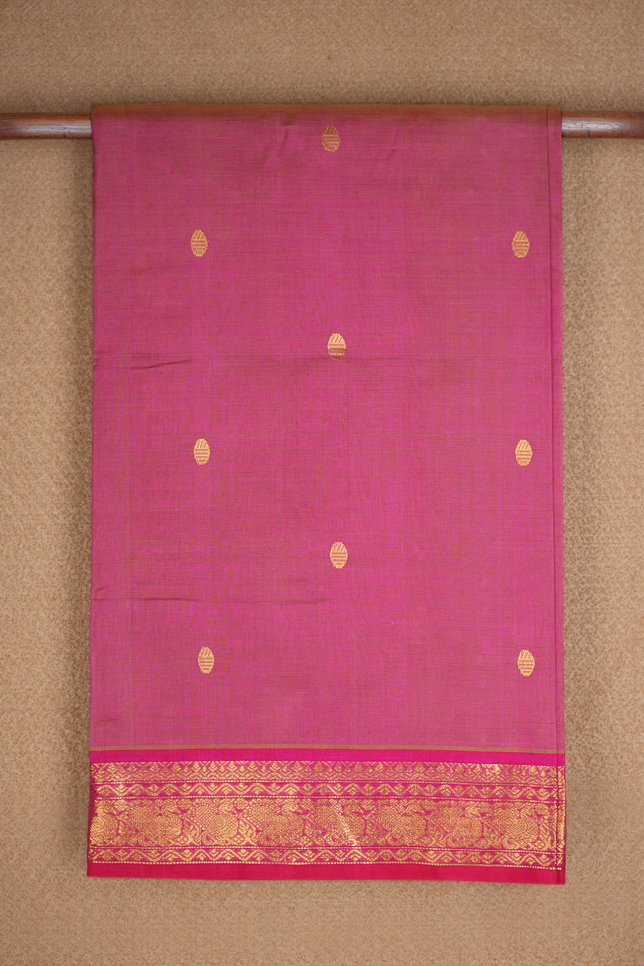  Allover Zari Motif Mulberry Traditional Silk Cotton Saree 