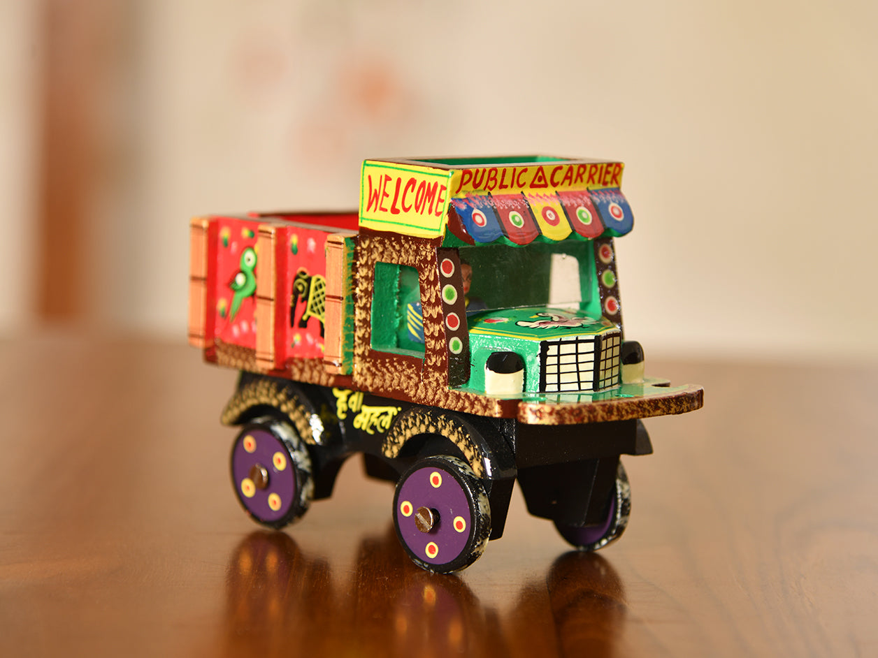 Channa Patna Wooden Children Playing Lorry Toy