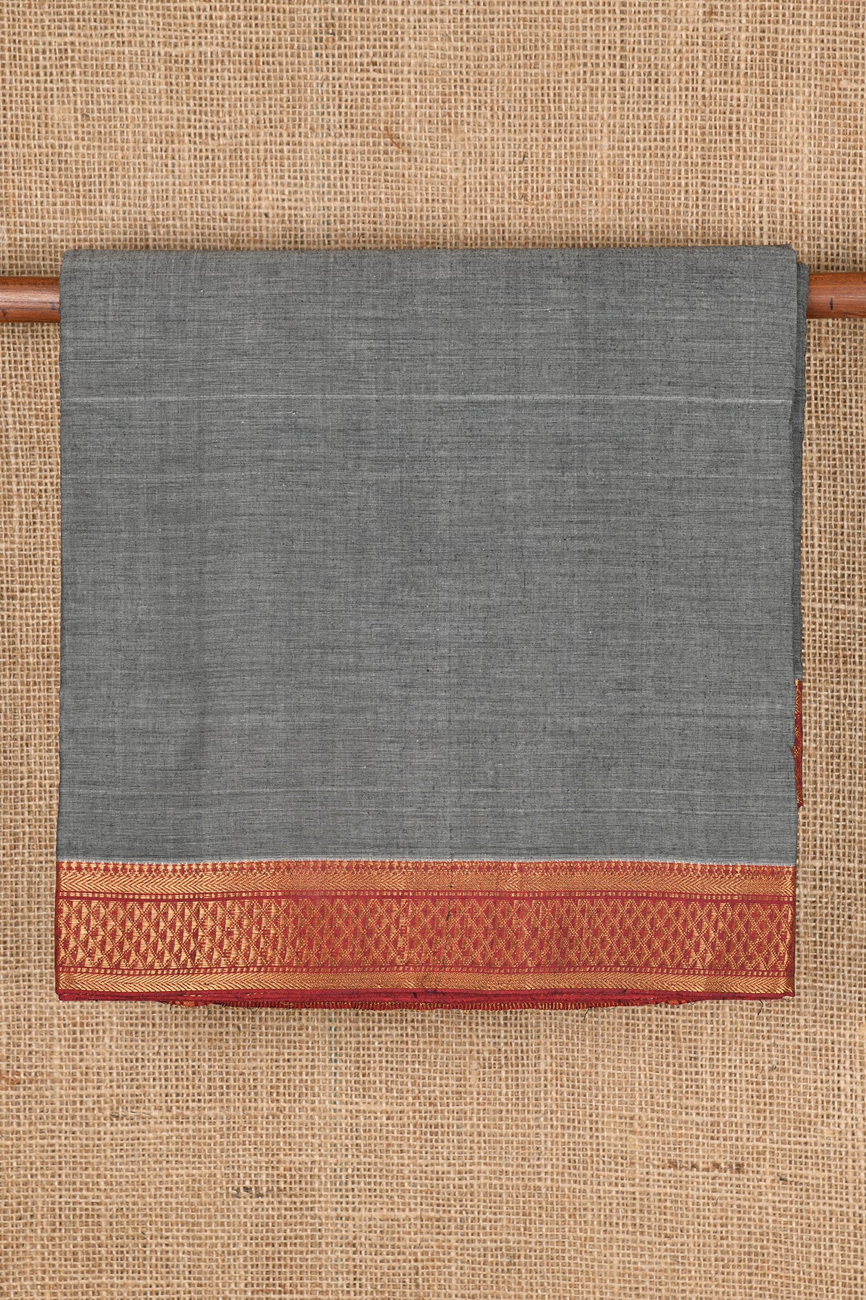  Ash Grey Mangalagiri Cotton Saree 