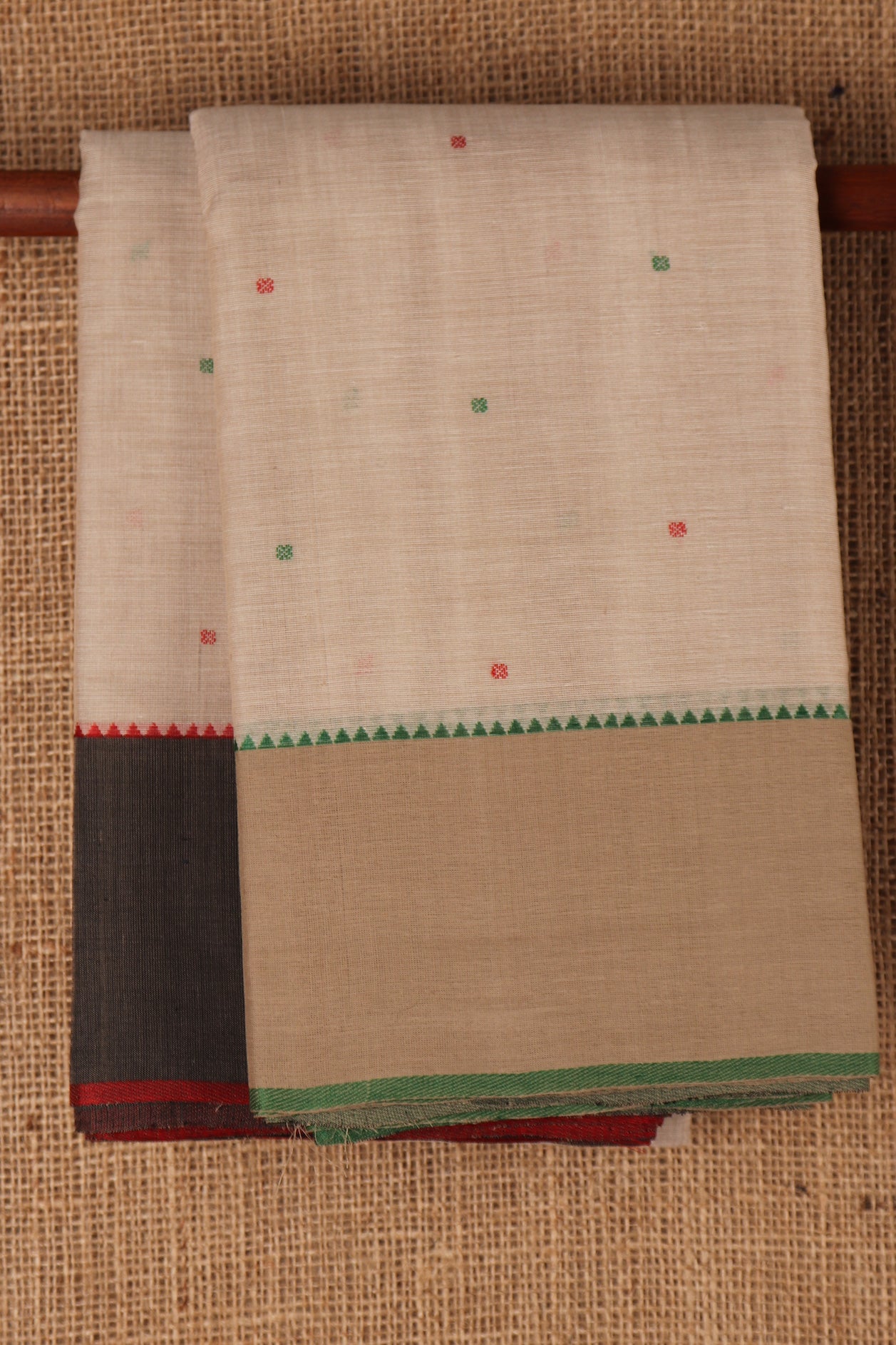  Big Border Grey Chettinadu Cotton Saree 