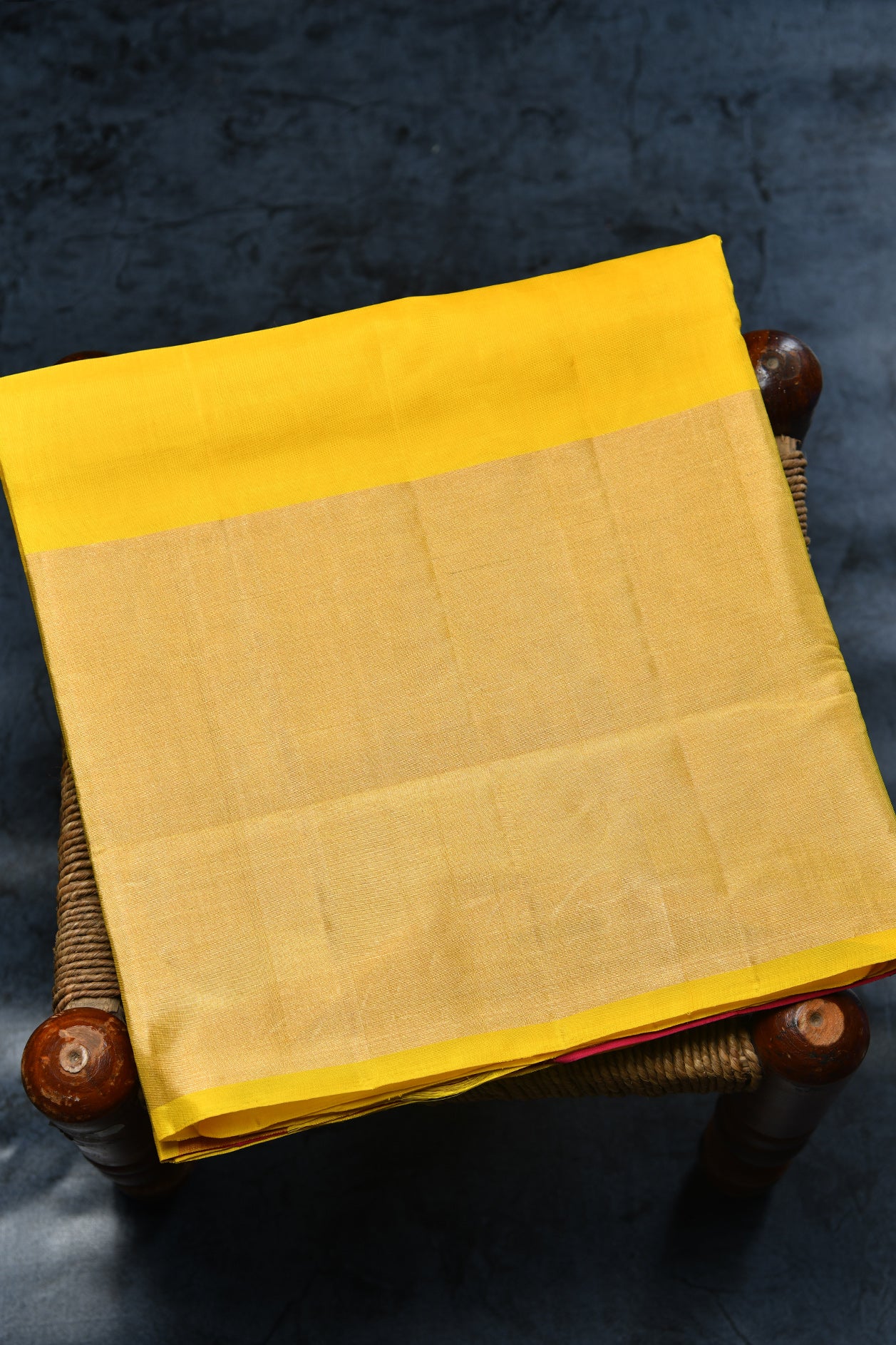  Contrast Pallu Yellow Soft Silk Saree 